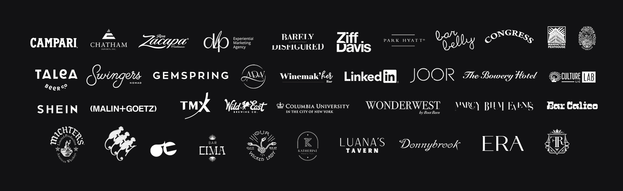 Campari, LinkedIn, Ziff Davis, Park Hyatt